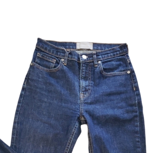 Everlane High Rise Dark Wash Ankle Jeans Size 27 - Picture 5 of 14